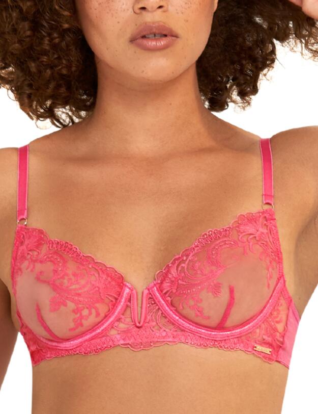 Bluebella Marseille Sheer Bra Fandango Pink