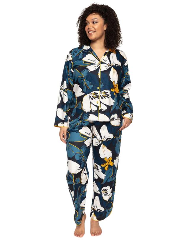 Cyberjammies Verity Long Sleeve Pyjama Top Floral Print 