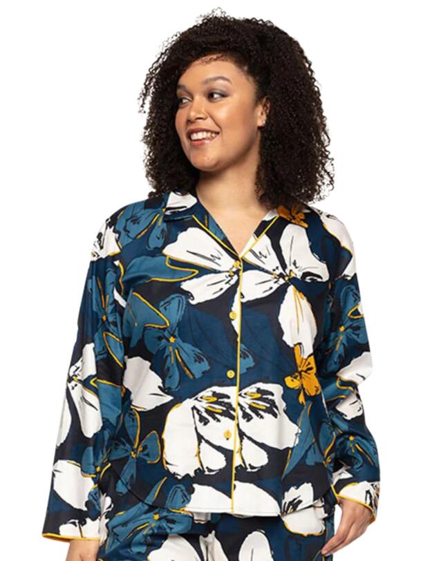 Cyberjammies Verity Long Sleeve Pyjama Top Floral Print 