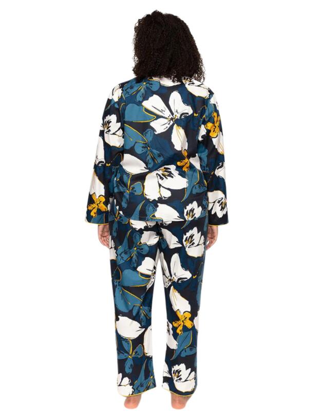 Cyberjammies Verity Long Sleeve Pyjama Top Floral Print 