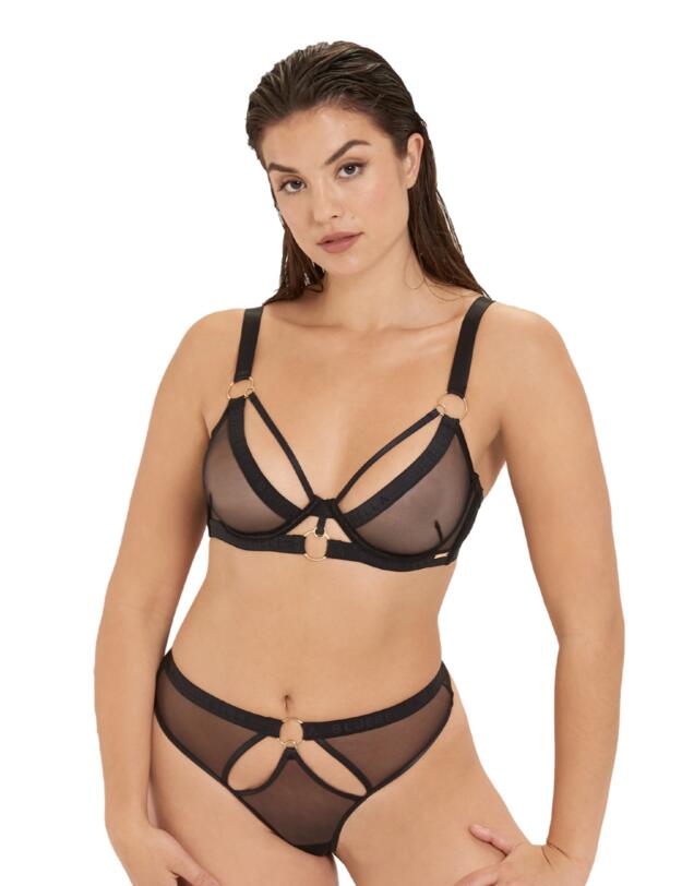 41554 Bluebella Nola High-Waist Thong - 41554 Black 