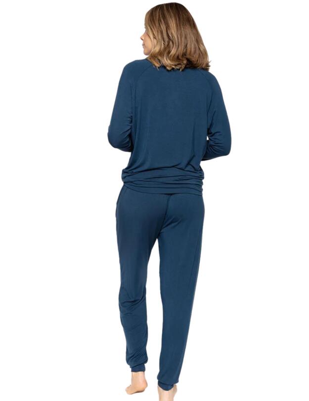 Cyberjammies Verity Slouch Jersey Pyjama Top Teal Blue 