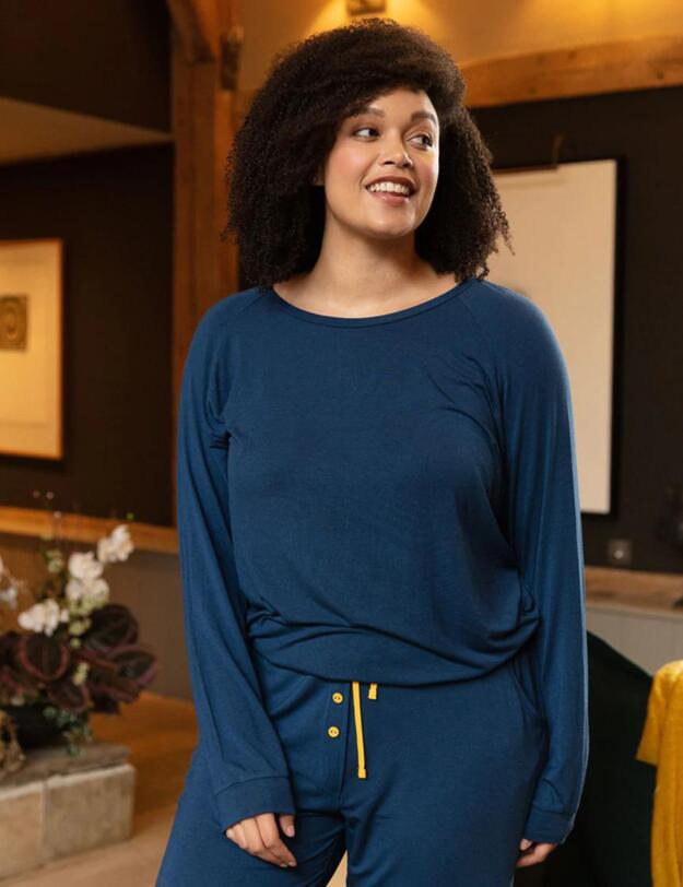 Cyberjammies Verity Jersey Pyjama Pants Teal Blue 