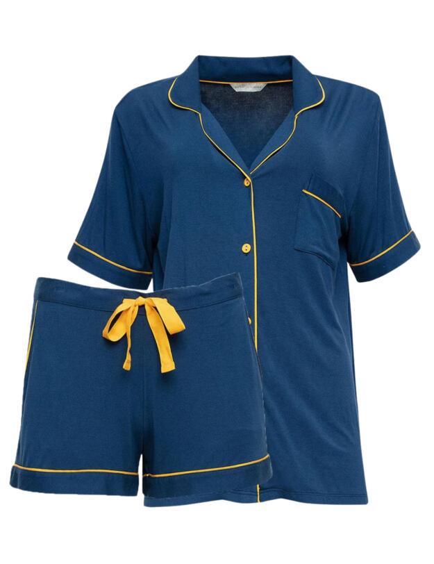 Cyberjammies Verity Shorty Set Teal Blue 
