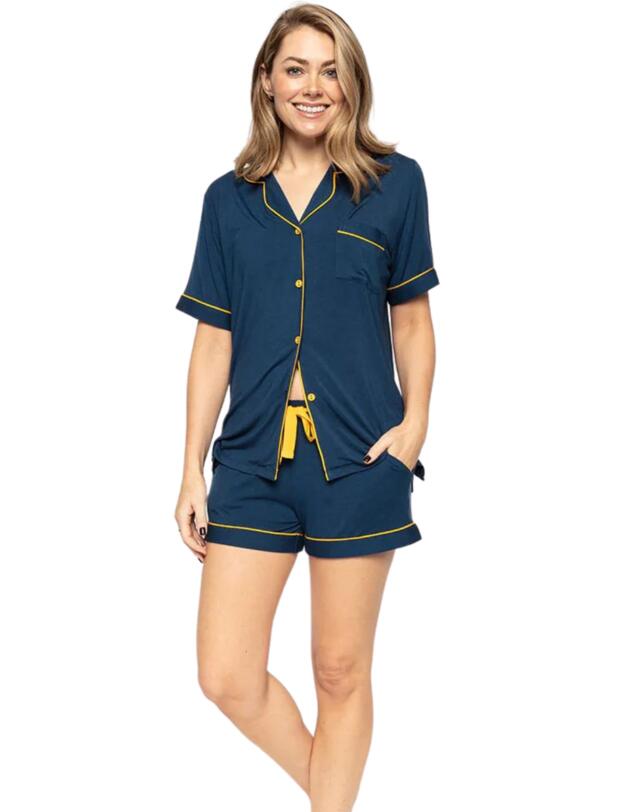Cyberjammies Verity Shorty Set Teal Blue 