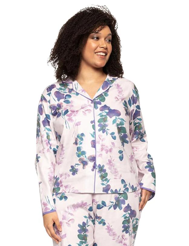 Cyberjammies Camila Long Sleeve Pyjama Top Floral Print 
