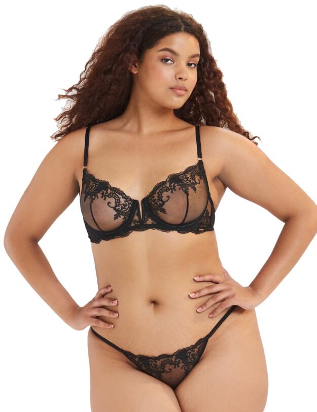  Bluebella Marseille Plunge Bra Black