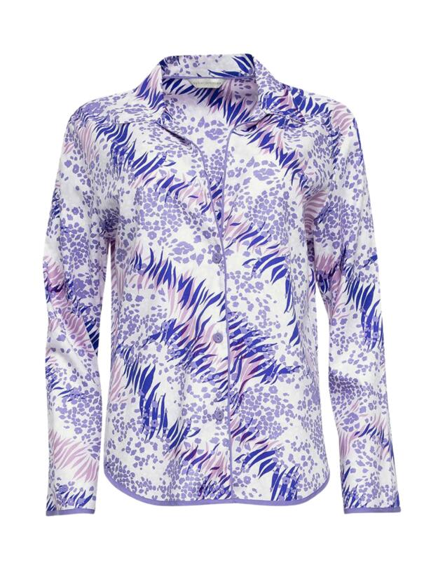 Cyberjammies Camila Long Sleeves Pyjama Top Animal Print 