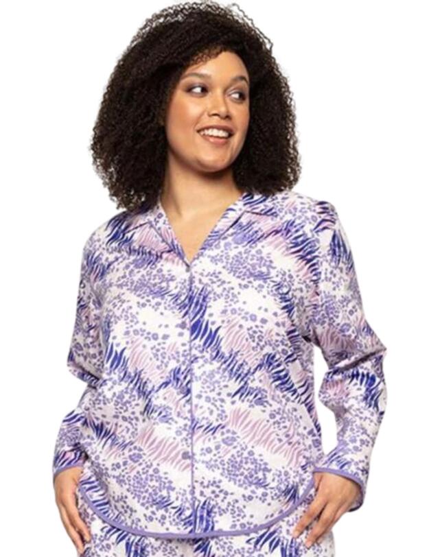 Cyberjammies Camila Long Sleeves Pyjama Top Animal Print 
