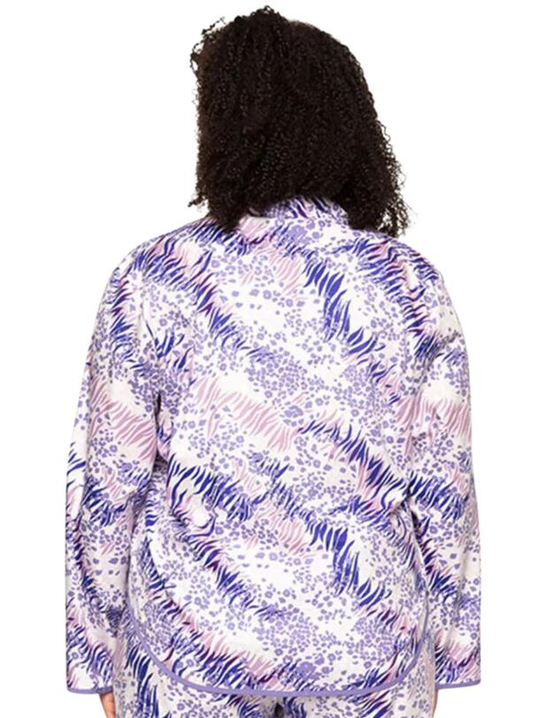 Cyberjammies Camila Long Sleeves Pyjama Top Animal Print 
