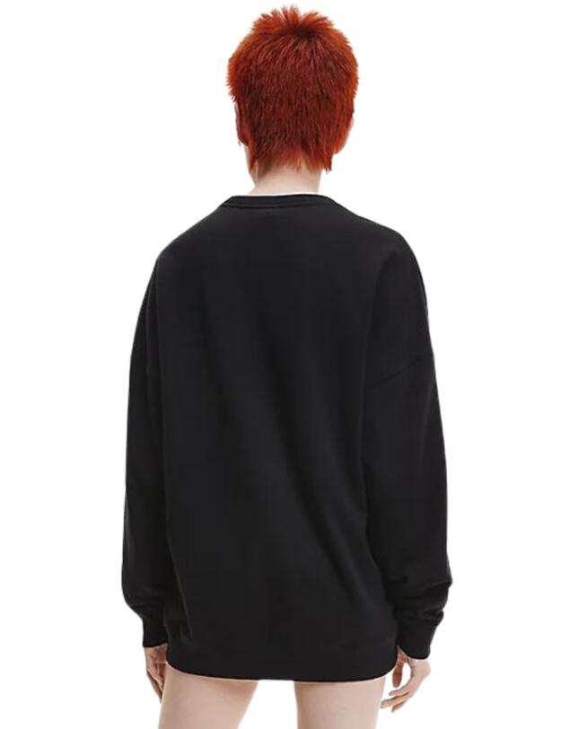 Calvin Klein Embossed Icon Lounge Long Sleeve Sweatshirt Black 