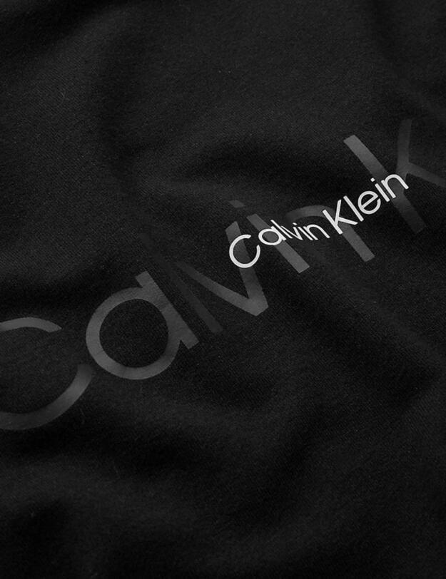 Calvin Klein Embossed Icon Lounge Long Sleeve Sweatshirt Black 