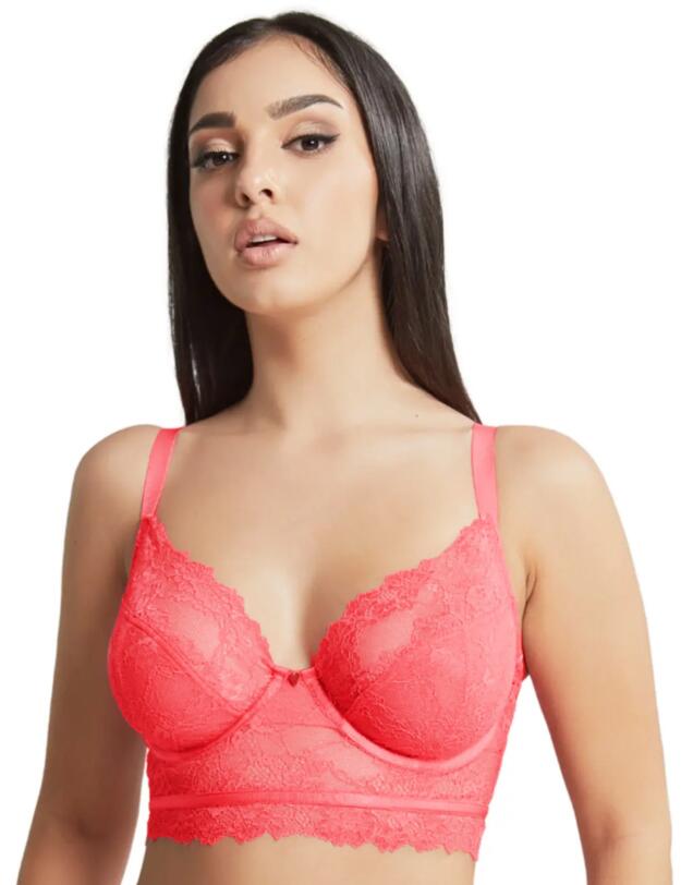 Cleo by Panache Selena Longline Plunge Bra Paradise Pink
