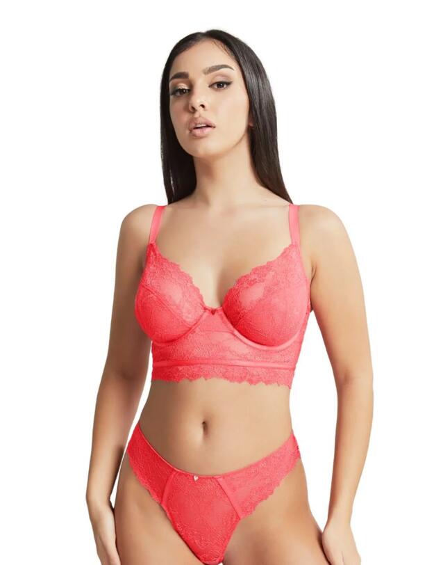 Cleo by Panache Selena Longline Plunge Bra Paradise Pink