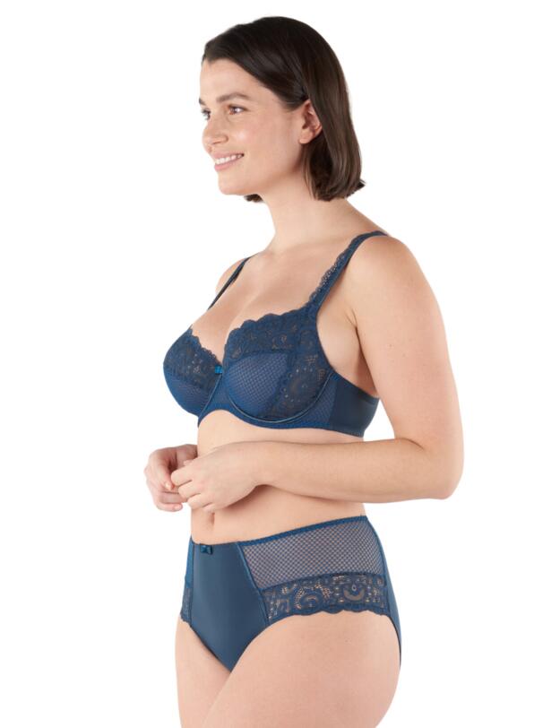 Maison Lejaby Gaby High Waisted Brief Nuit Bleue