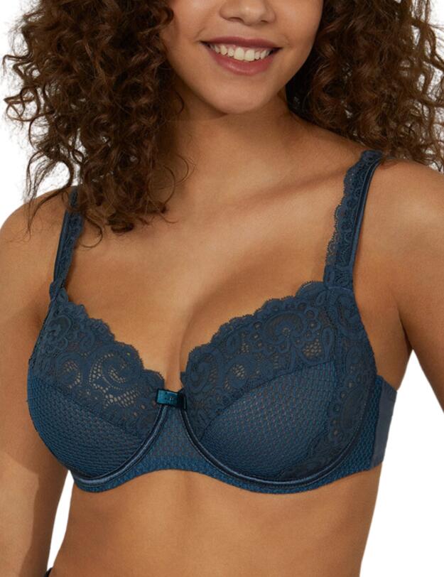 Maison Lejaby Gaby Three Panel Underwired Bra Nuit Bleue