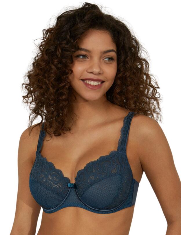 Maison Lejaby Gaby Three Panel Underwired Bra Nuit Bleue