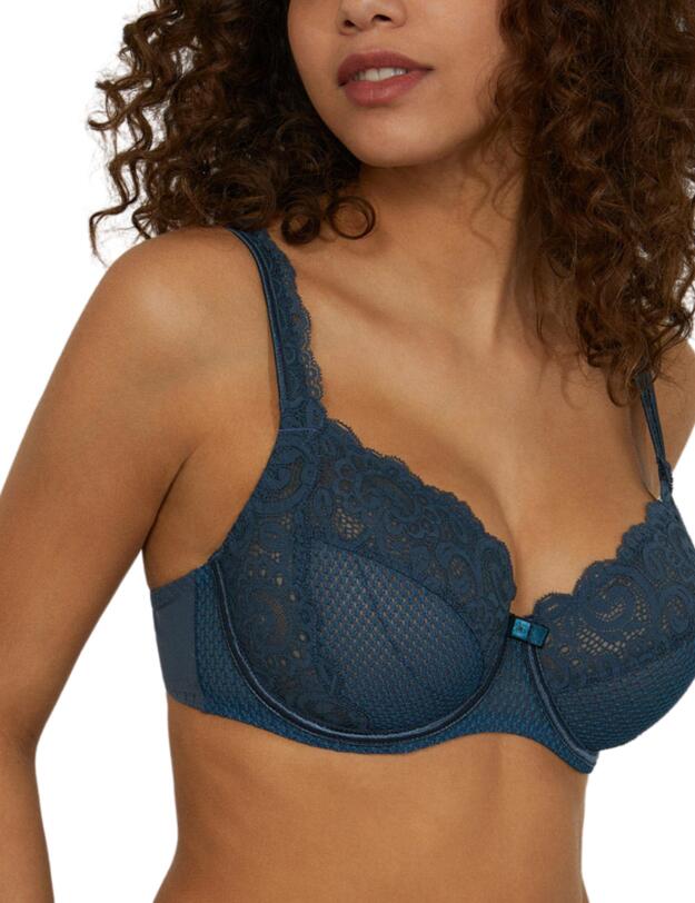 Maison Lejaby Gaby Three Panel Underwired Bra Nuit Bleue