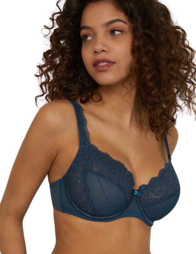 Maison Lejaby Gaby Three Panel Underwired Bra Nuit Bleue