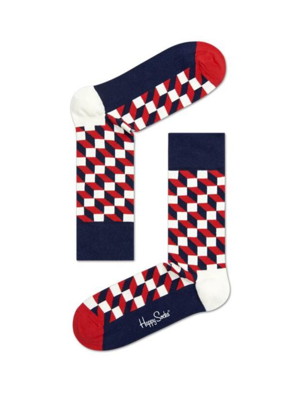 FIO01-6550 Happy Socks Filled Optic Navy