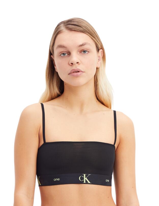 Calvin Klein CK One Mesh Bandeau Bralette Black