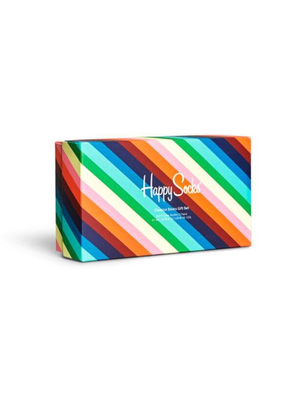  Happy Socks Three Pack Classic Socks Multiple Colours