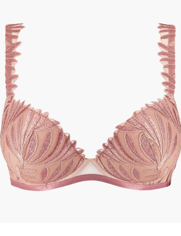 Aubade Sensory Illusion Plunge Bra Silk Rose
