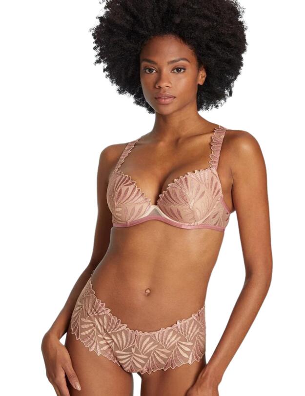 Aubade Sensory Illusion Plunge Bra Silk Rose