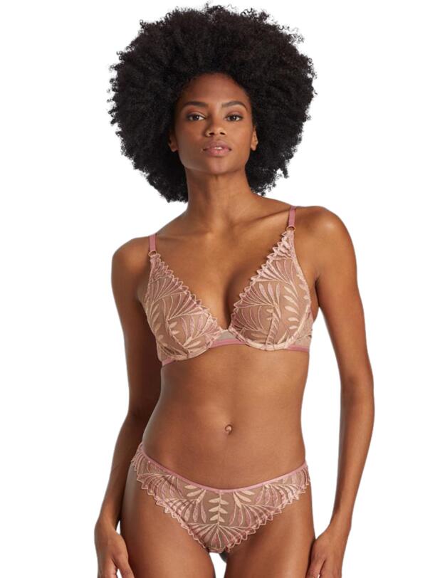 Aubade Sensory Illusion Triangle Bra Silk Rose