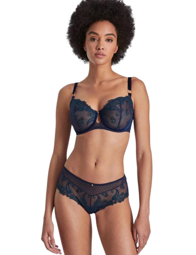 Aubade Velvet Memories Half Cup Bra Twilight 