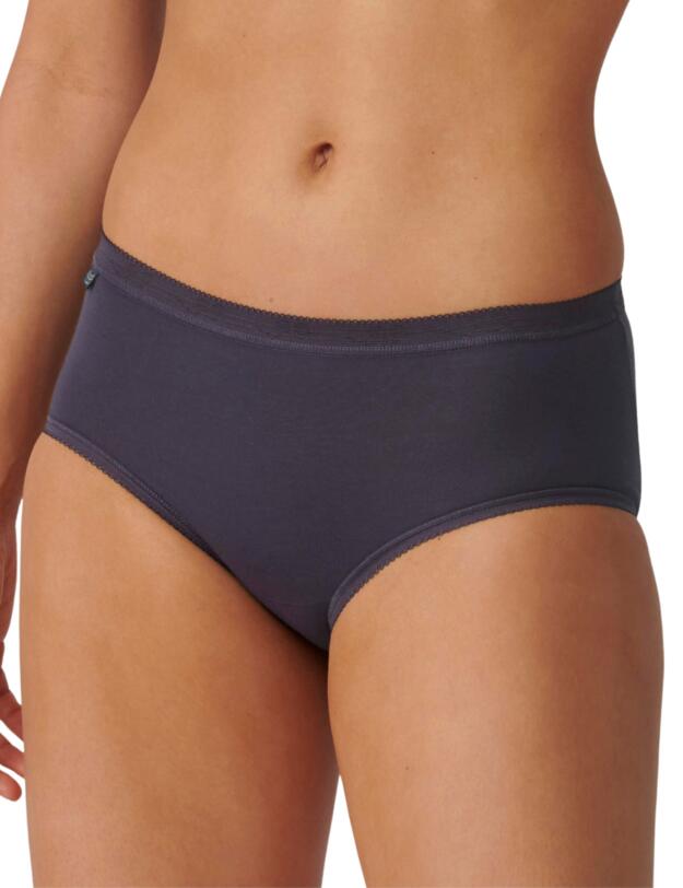 Sloggi Basic Midi Briefs Three Pack Blue Dark Combination 