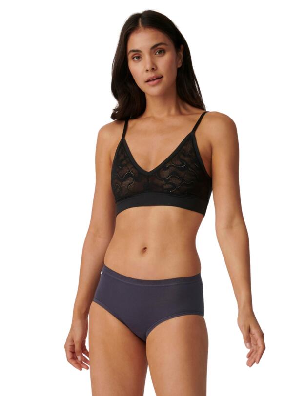 Sloggi Basic Midi Briefs Three Pack Blue Dark Combination 