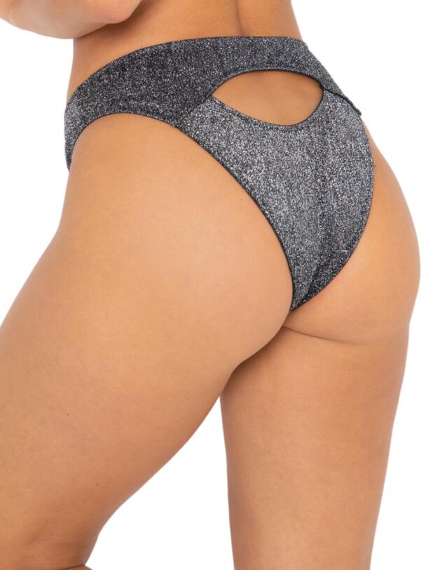 Pour Moi All That Glitters Brief Silver 