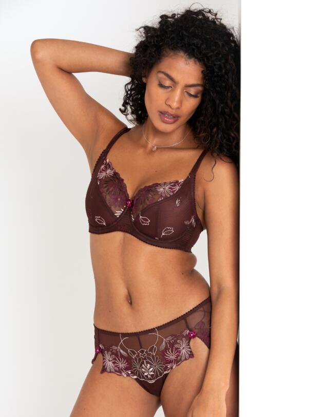 Pour Moi St Tropez Shorty Brief Chocolate/Red