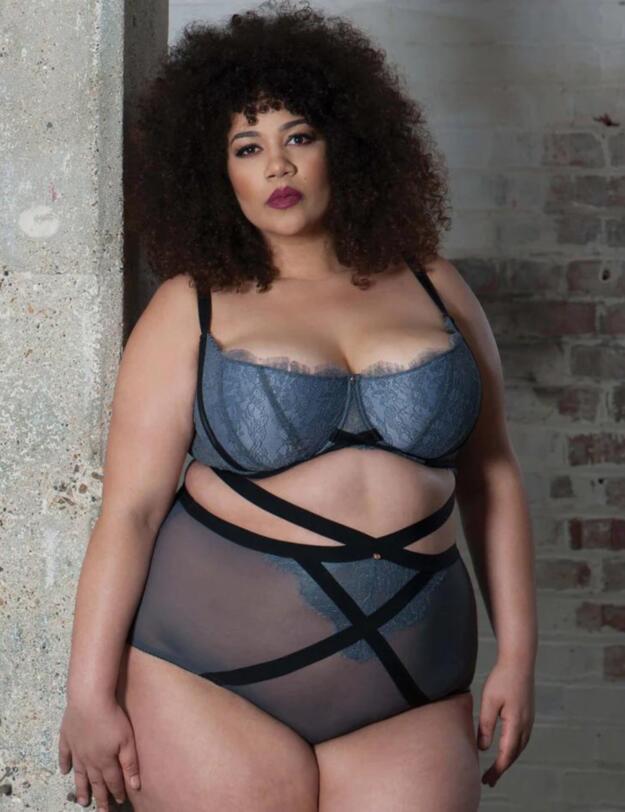  Scantilly by Curvy Kate Captivate High Waist Brief Slate
