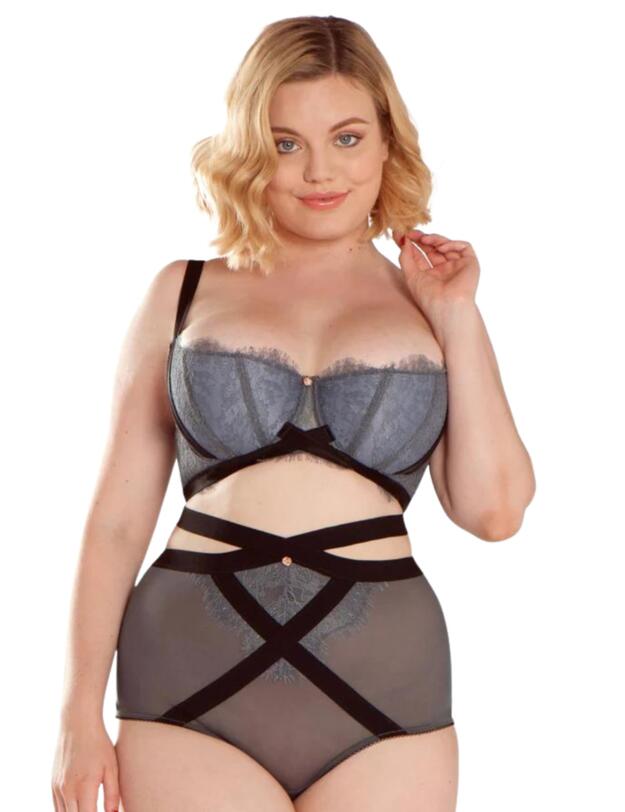  Scantilly by Curvy Kate Captivate High Waist Brief Slate