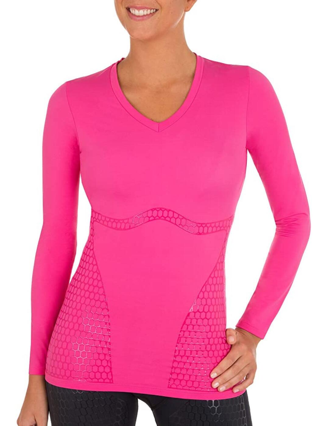 Shock Absorber Ultimate Body Support Long Sleeved Sports Top Pink
