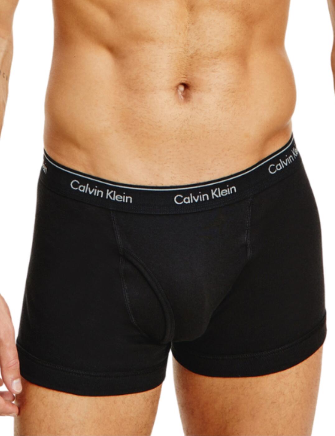 Calvin Klein Cotton Classics Trunks 3 Pack Black