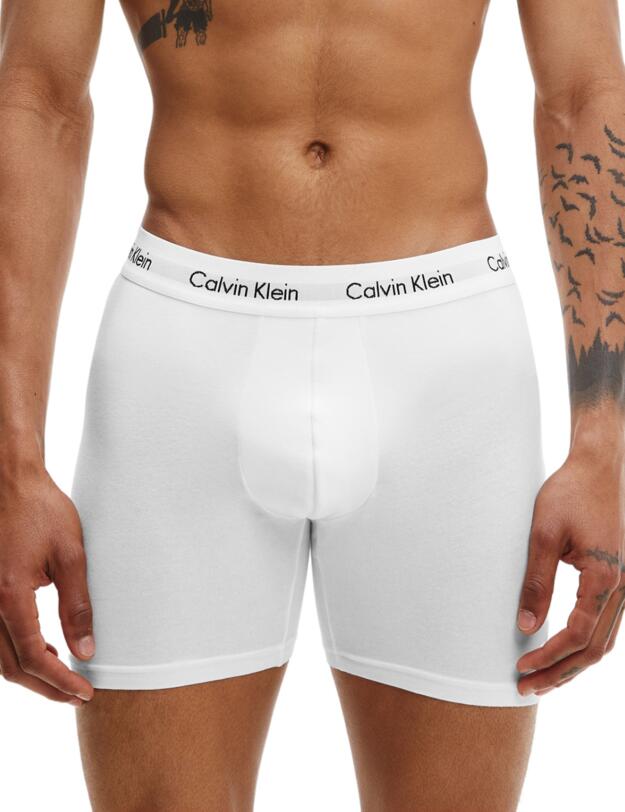 Calvin Klein Cotton Stretch Boxer Briefs Three Pack - Black/White/Grey Heather