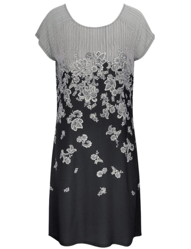 Charm Elegance Dress All-Over Black Combination