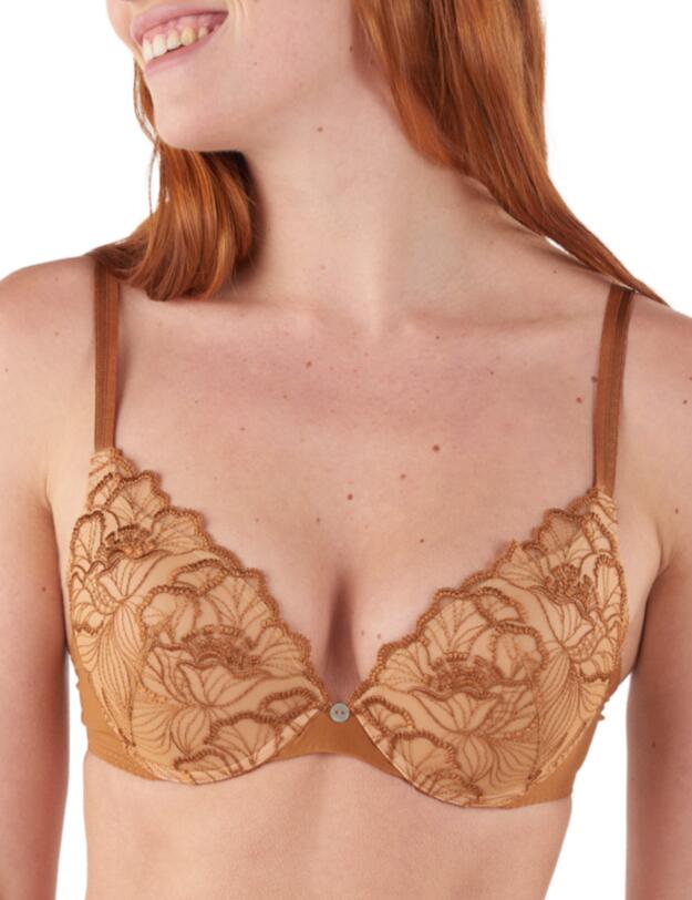 Maison Lejaby Flora Push Up Bra Sienne