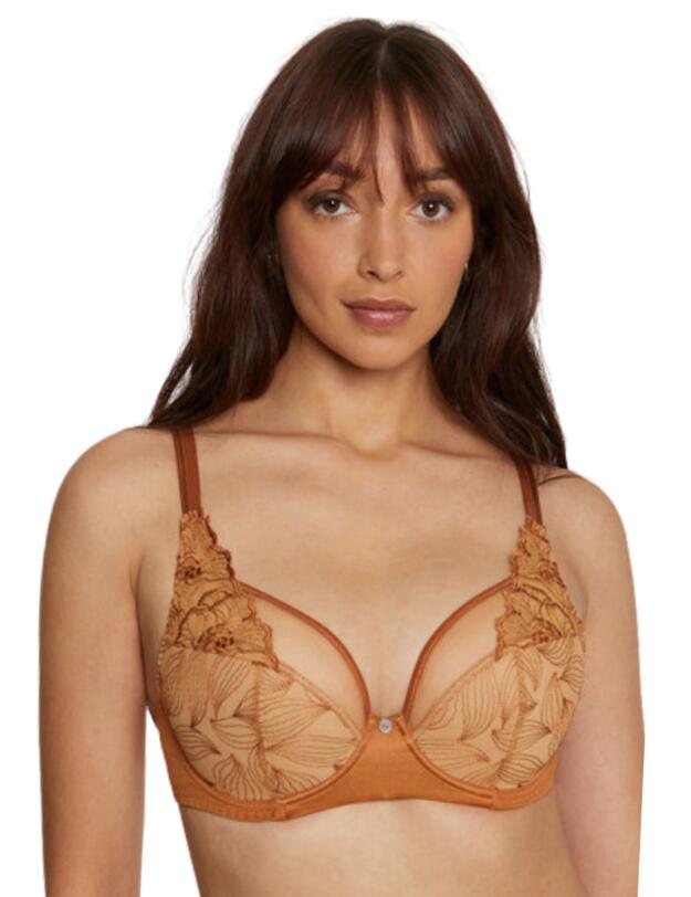 Maison Lejaby Flora Balconette Bra Sienne