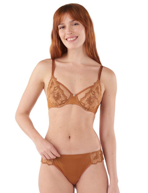 Maison Lejaby Flora Tanga Brief Sienne