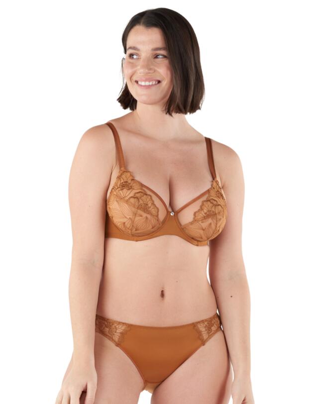 Maison Lejaby Flora Brief Sienne