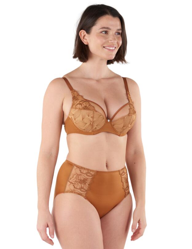 Maison Lejaby Flora High Waisted Brief Sienne