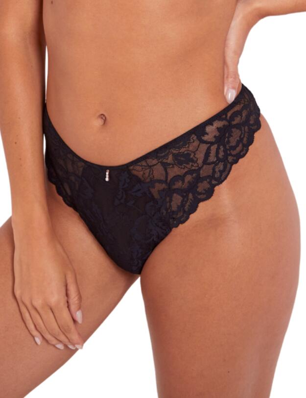 Pour Moi Manhattan High Leg Brief Black