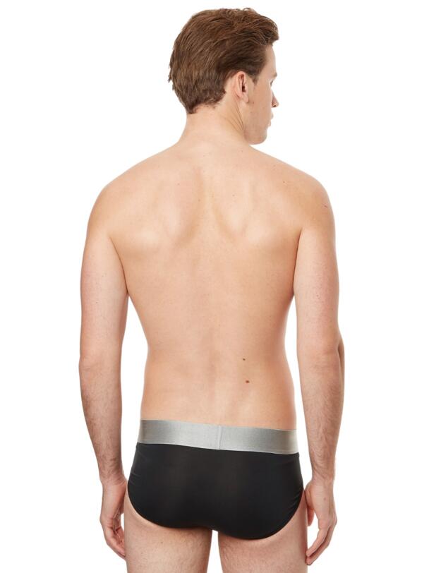 Calvin Klein Mens Steel Micro Hip Brief 3 Pack Black