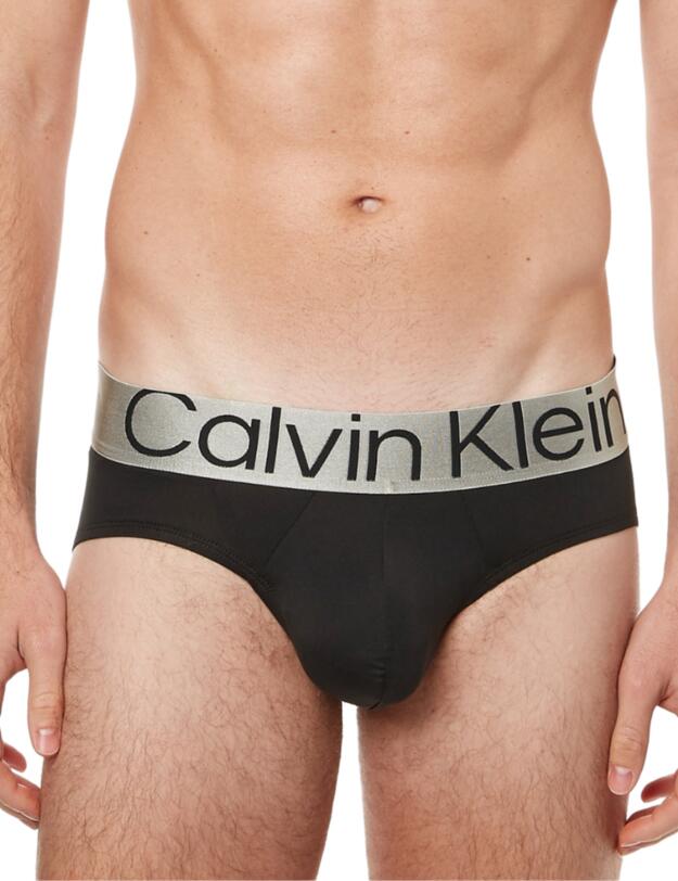 Calvin Klein Mens Steel Micro Hip Brief 3 Pack Black