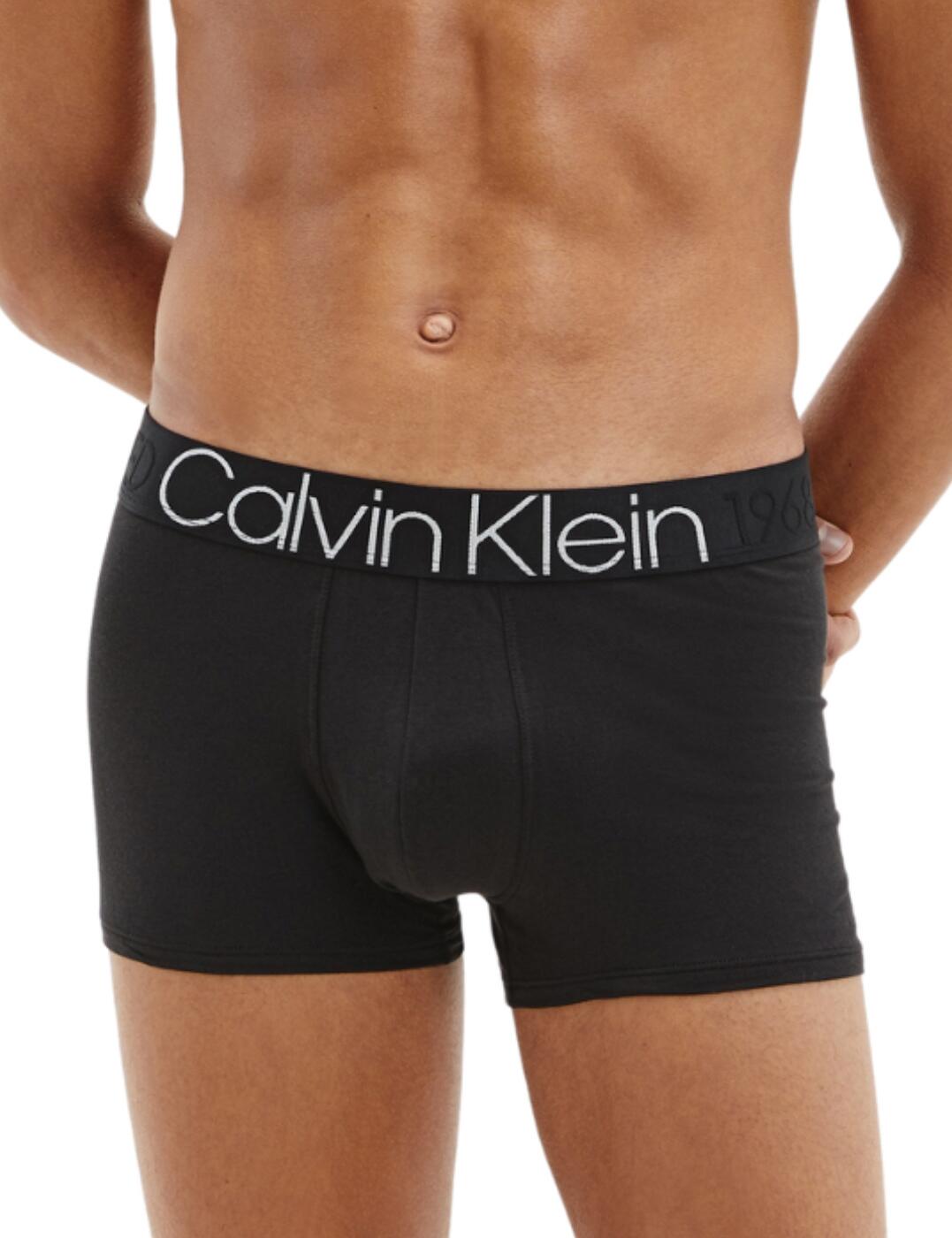 Calvin Klein Mens Evolution Cotton Trunks Black