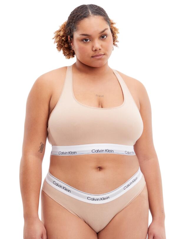Calvin Klein Modern Cotton Natural Unlined Bralette Cedar